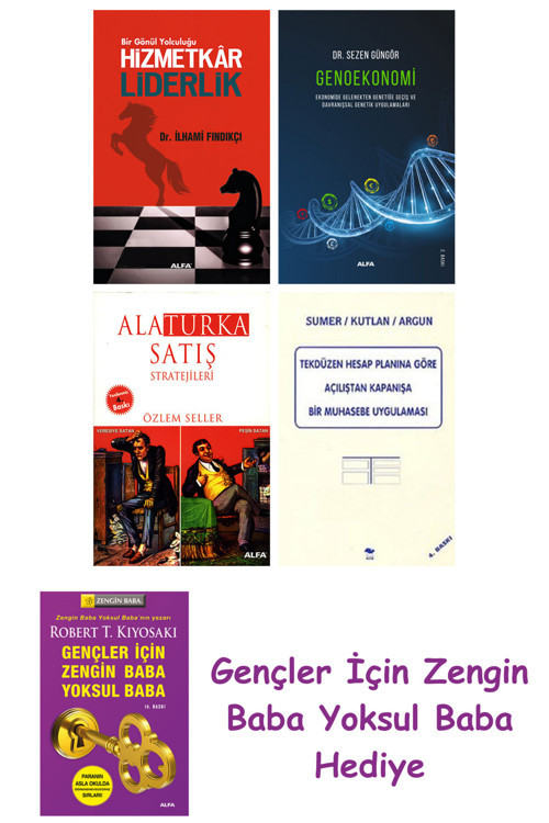Hizmetkar Liderlik (Cep Boy) + Genoekonomi + Alaturka Satış Stratejileri + Tekdüzen Hesap Planına...