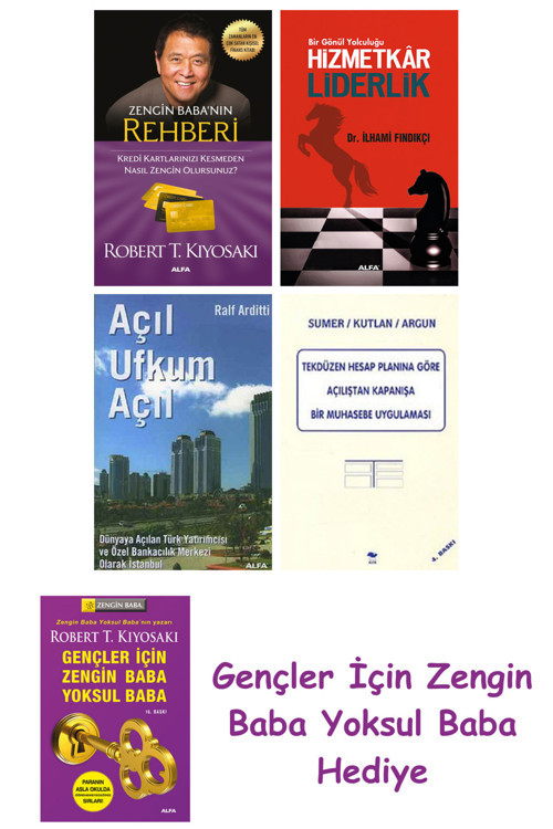 Zengin Baba’Nın Rehberi + Hizmetkar Liderlik (Cep Boy) + Açıl Ufkum Açıl + Tekdüzen Hesap Planına...