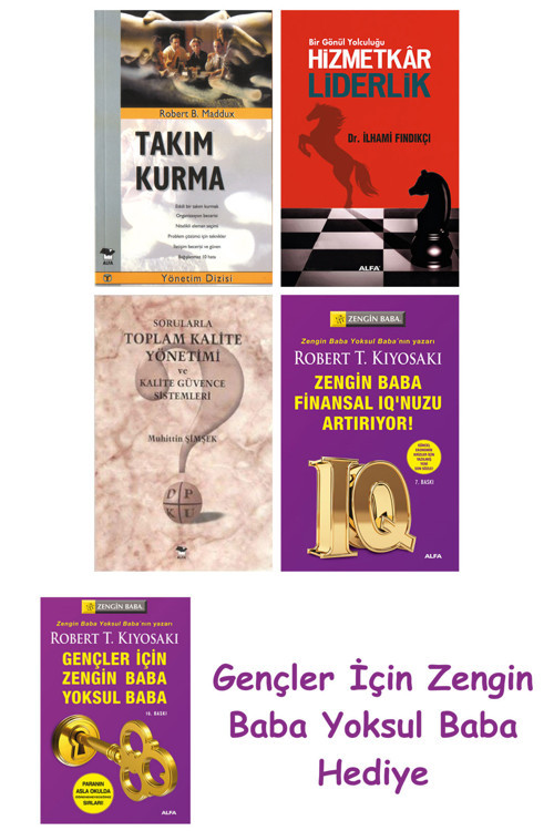Takım Kurma + Hizmetkar Liderlik (Cep Boy) + Sorularla Toplam Kalite Yönetimi Ve Kalite Güvence S...