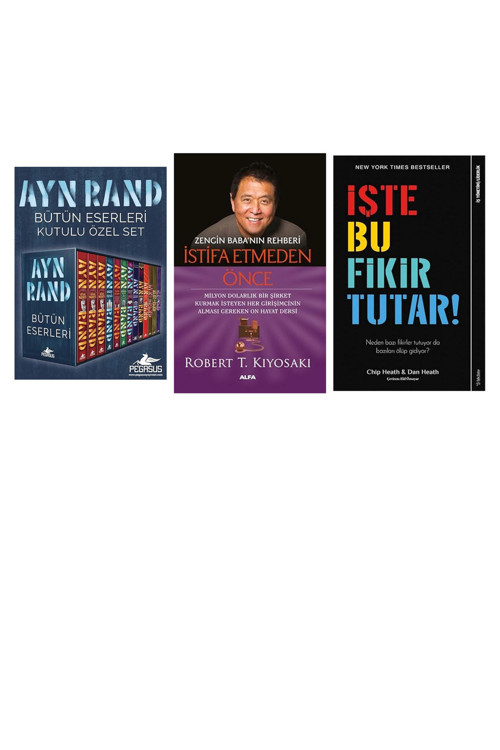 Ayn Rand Bütün Eserleri Kutulu Özel Set (13 Kitap)... +2 Ekonomi Kitabı