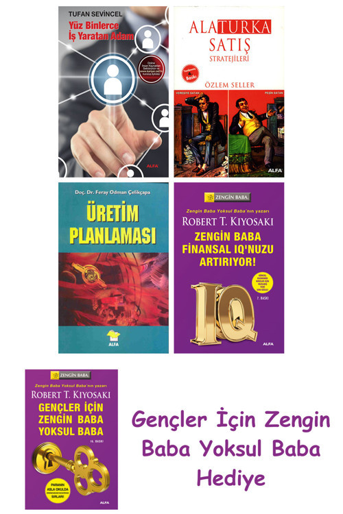 Yüz Binlerce İş Yaratan Adam + Alaturka Satış Stratejileri + Üretim Planlaması + Zengin Baba Fina...