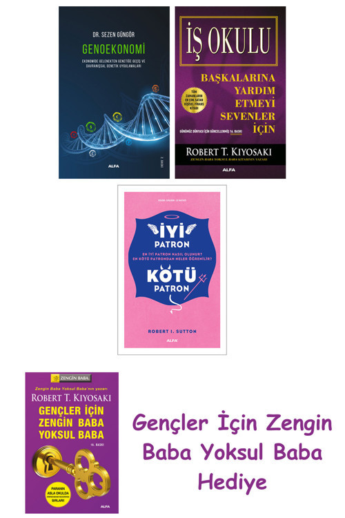 Genoekonomi + İş Okulu - Başkalarına Yardım Etmeyi Sevenler İçin + İyi Patron Kötü Patron