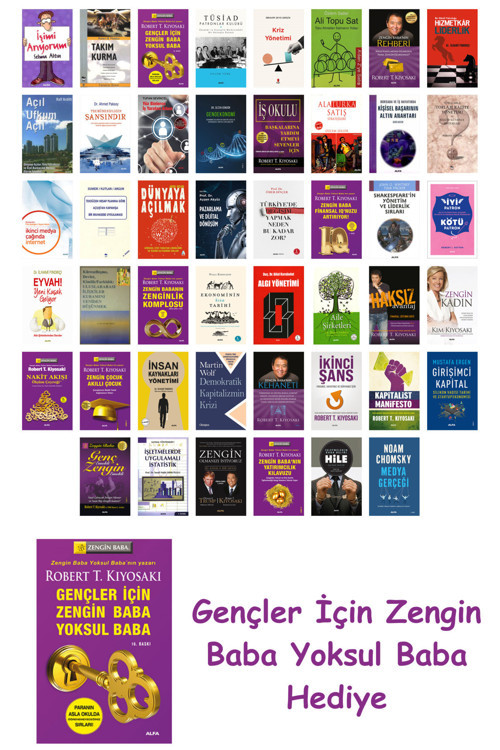 46 Kitaplık Ekonomi Seti + Gençler İçin Zengin Baba Yoksul Baba
