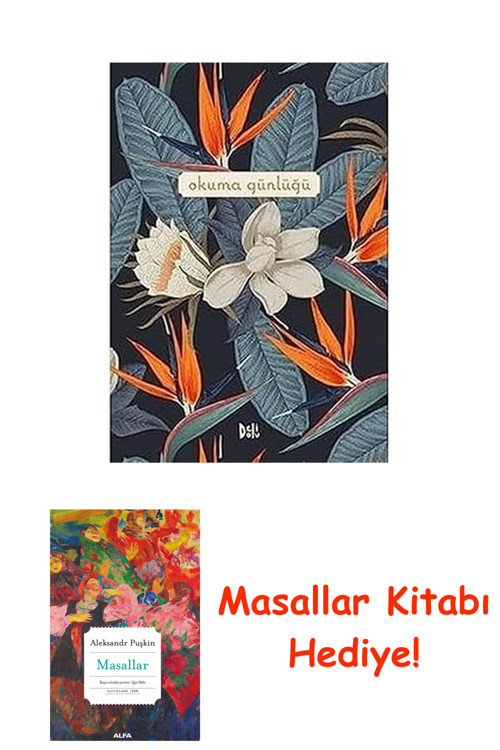 Okuma Günlüğü - Çiçekli (Ciltli) + Masallar Kitabı