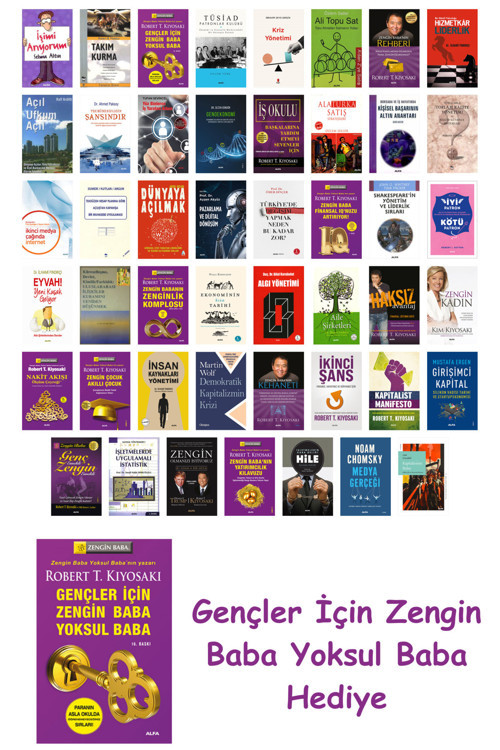 47 Kitaplık Ekonomi Seti + Gençler İçin Zengin Baba Yoksul Baba