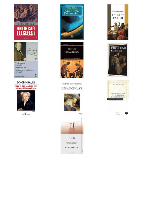 Antikçağ Felsefesi: Homerostan Augustinus'A Bir Düşünce Serü... +9 Kitap