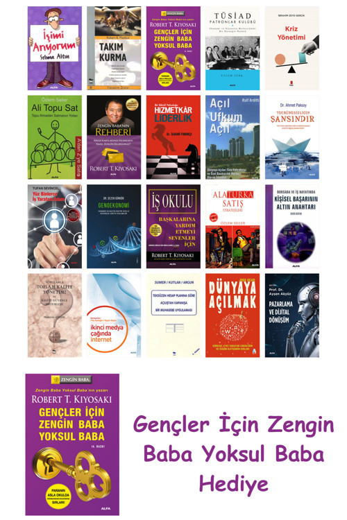 20 Kitaplık Ekonomi Seti + Gençler İçin Zengin Baba Yoksul Baba