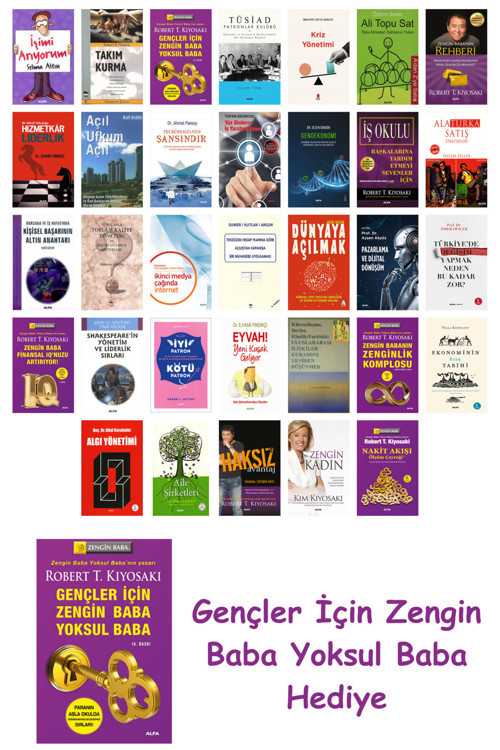 33 Kitaplık Ekonomi Seti + Gençler İçin Zengin Baba Yoksul Baba