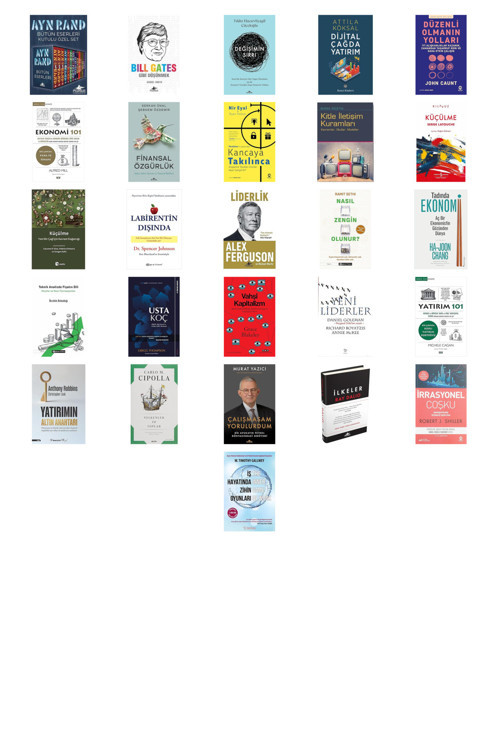 Ayn Rand Bütün Eserleri Kutulu Özel Set (13 Kitap)... +25 Ekonomi Kitabı