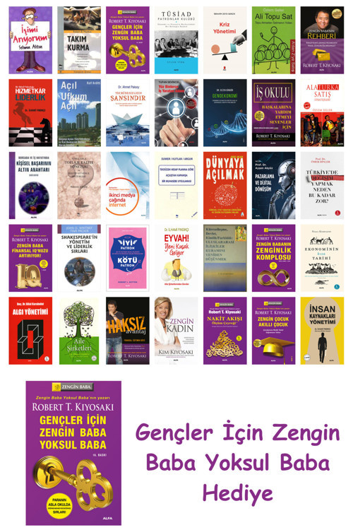 35 Kitaplık Ekonomi Seti + Gençler İçin Zengin Baba Yoksul Baba