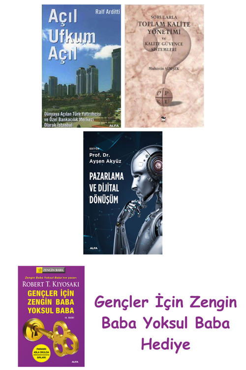 Açıl Ufkum Açıl + Sorularla Toplam Kalite Yönetimi Ve Kalite Güvence Sistemleri + Pazarlama Ve Di...