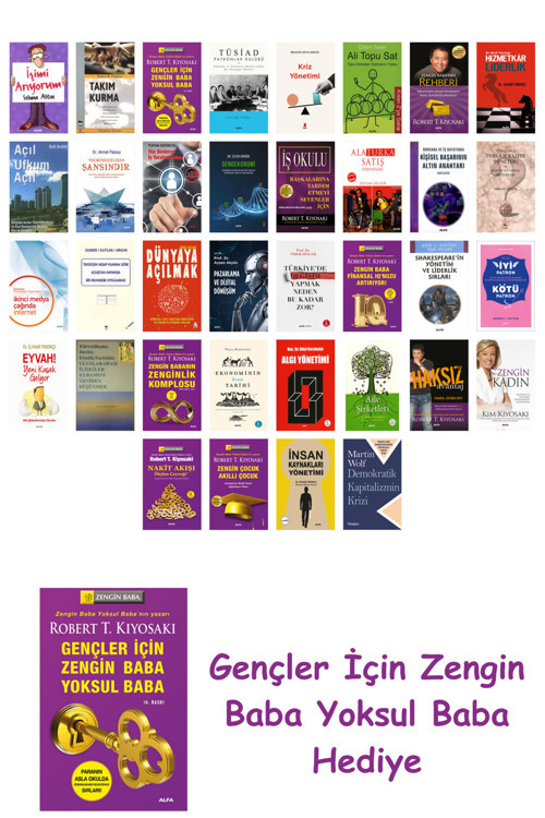 36 Kitaplık Ekonomi Seti + Gençler İçin Zengin Baba Yoksul Baba