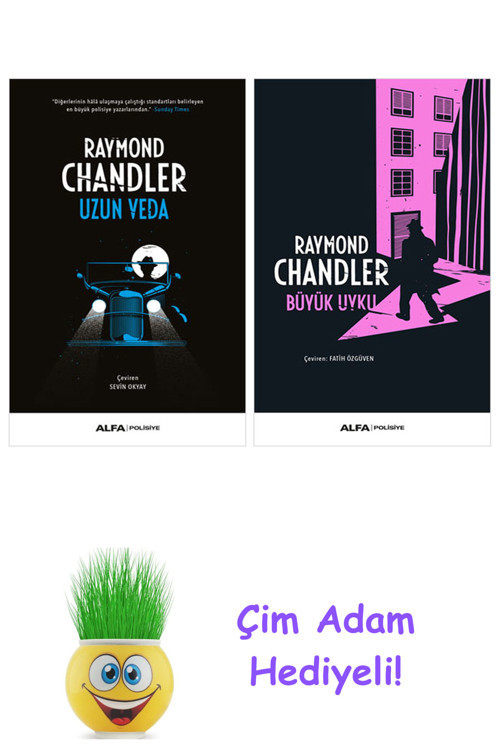 Raymond Chandler 2 Kitap Seti + Çim Adam Hediye