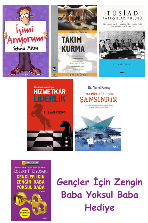 İşimi Arıyorum + Takım Kurma + Tüsiad Patronlar Kulübü + Hizmetkar Liderlik (Cep Boy) + Tecrübesi...