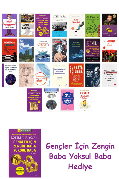25 Kitaplık Ekonomi Seti + Gençler İçin Zengin Baba Yoksul Baba