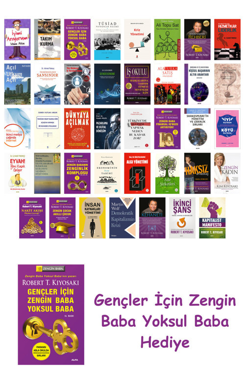 39 Kitaplık Ekonomi Seti + Gençler İçin Zengin Baba Yoksul Baba