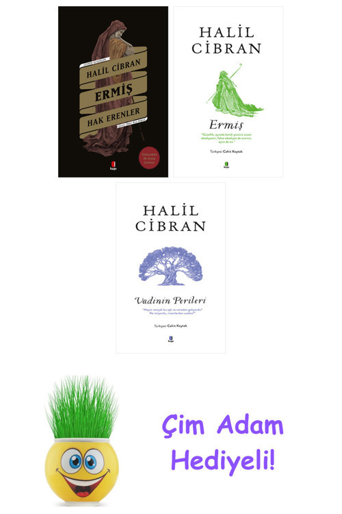 Halil Cibran 3 Kitap Seti + Çim Adam Hediye