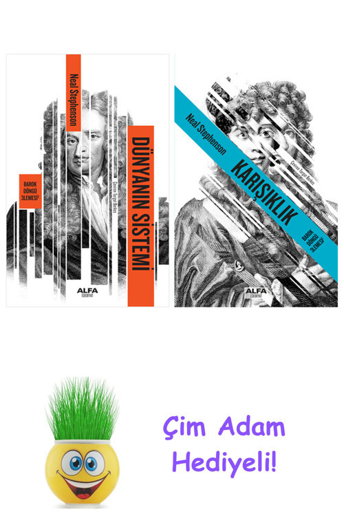 Neal Stephenson 2 Kitap Seti + Çim Adam Hediye