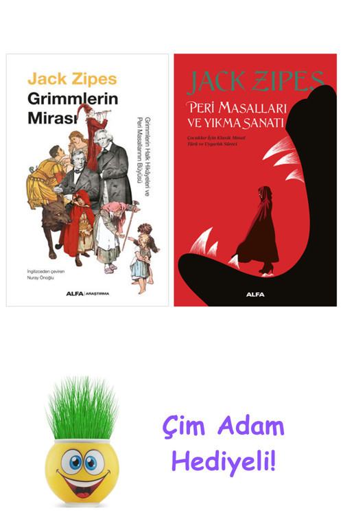 Jack Zipes 2 Kitap Seti + Çim Adam Hediye