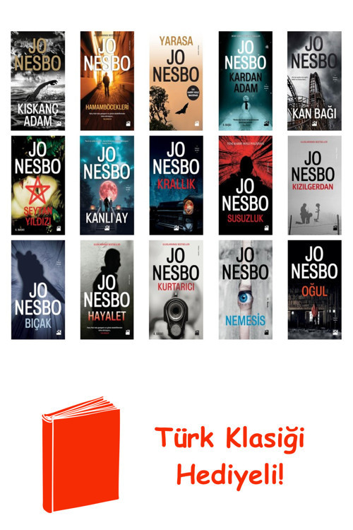 Jo Nesbo 15 Kitap Seti + Türk Klasiği Hediye