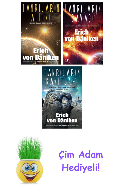 Erich Von Daniken 3 Kitap Seti + Çim Adam Hediye