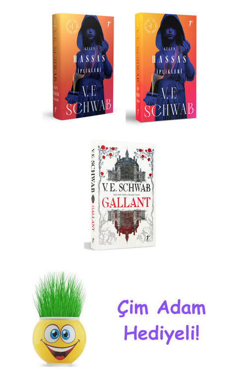 V. E. Schwab 3 Kitap Seti + Çim Adam Hediye