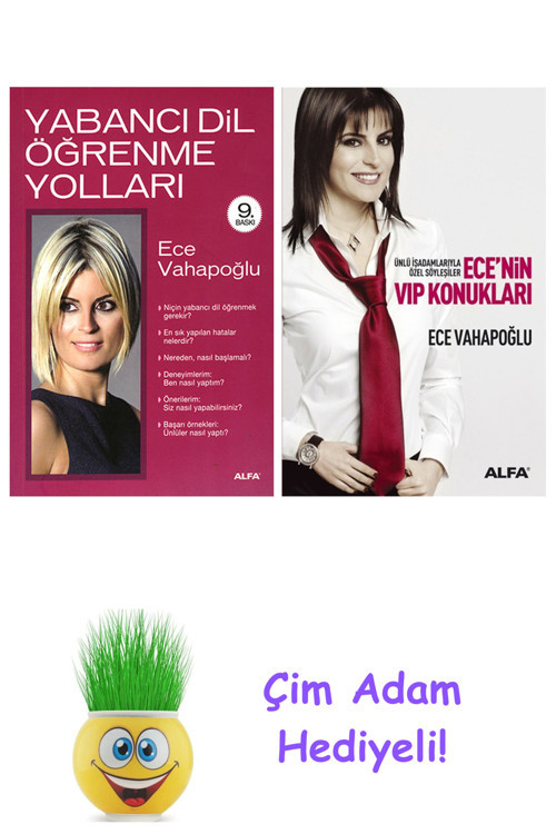 Ece Vahapoğlu 2 Kitap Seti + Çim Adam Hediye