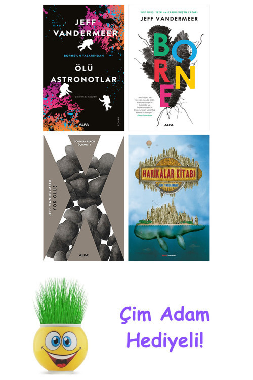 Jeff Vandermeer 4 Kitap Seti + Çim Adam Hediye