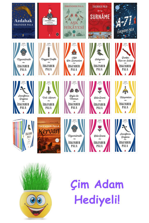 İskender Pala 20 Kitap Seti + Çim Adam Hediye