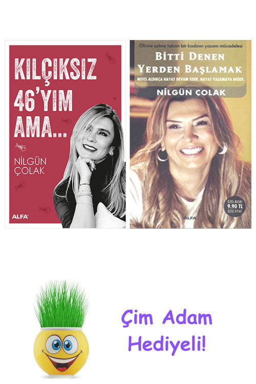 Nilgün Çolak 2 Kitap Seti + Çim Adam Hediye