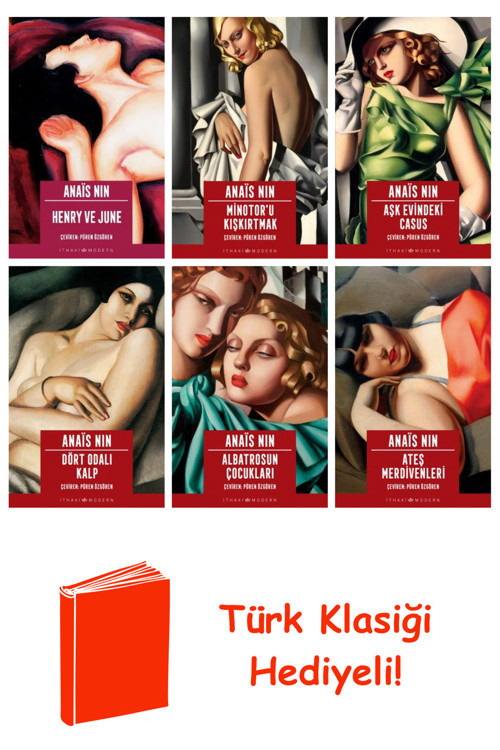 Anais Nin 6 Kitap Seti + Türk Klasiği Hediye
