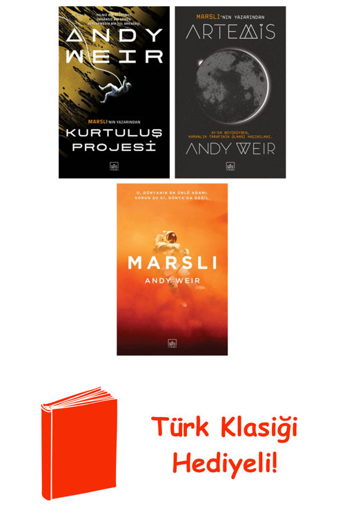 Andy Weir 3 Kitap Seti + Türk Klasiği Hediye