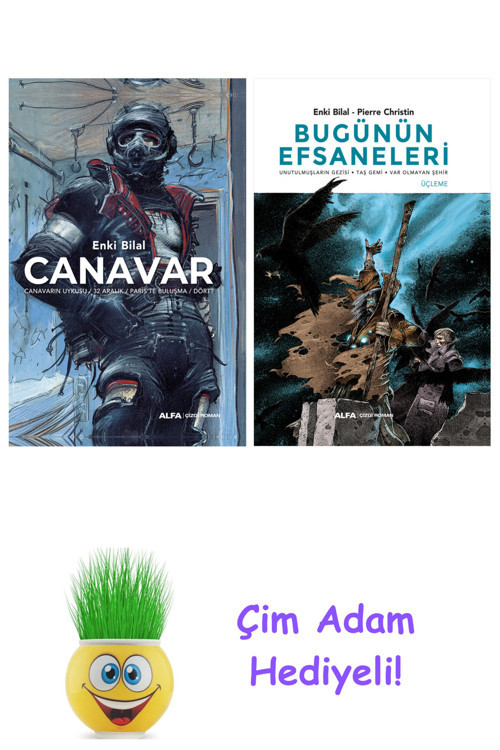Enki Bilal 2 Kitap Seti + Çim Adam Hediye