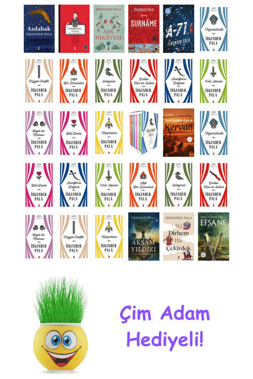 İskender Pala 30 Kitap Seti + Çim Adam Hediye
