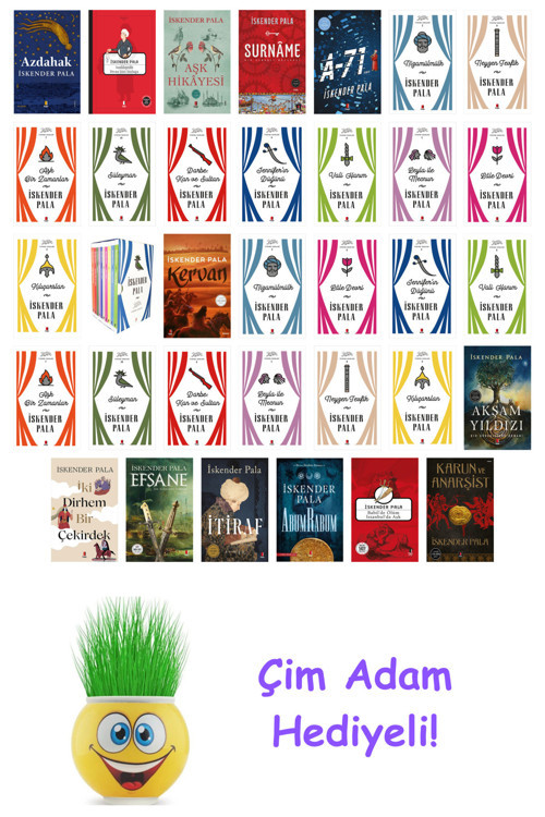 İskender Pala 34 Kitap Seti + Çim Adam Hediye