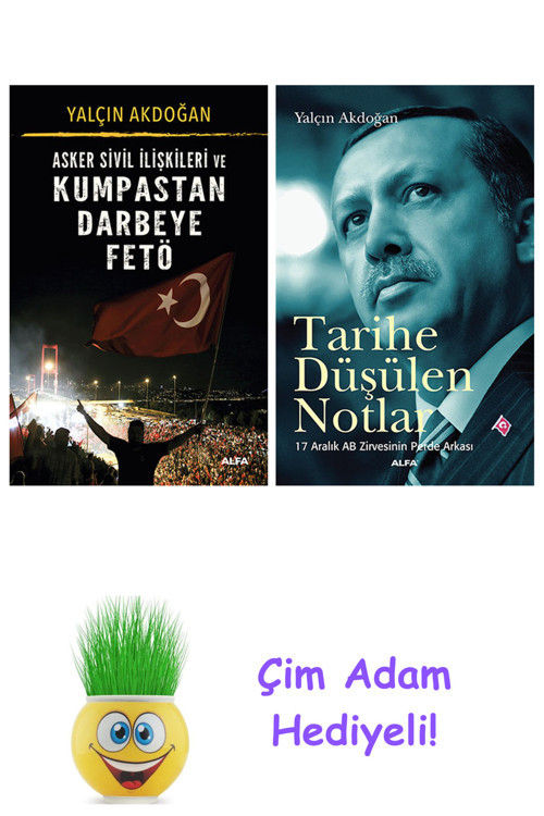 Yalçın Akdoğan 2 Kitap Seti + Çim Adam Hediye