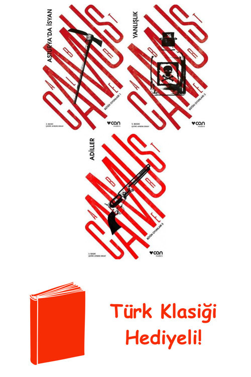 Albert Camus 3 Kitap Seti + Türk Klasiği Hediye