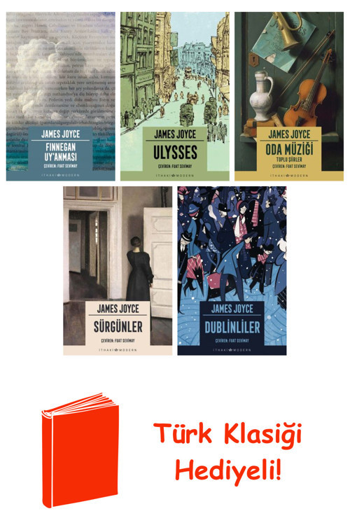 James Joyce 5 Kitap Seti + Türk Klasiği Hediye