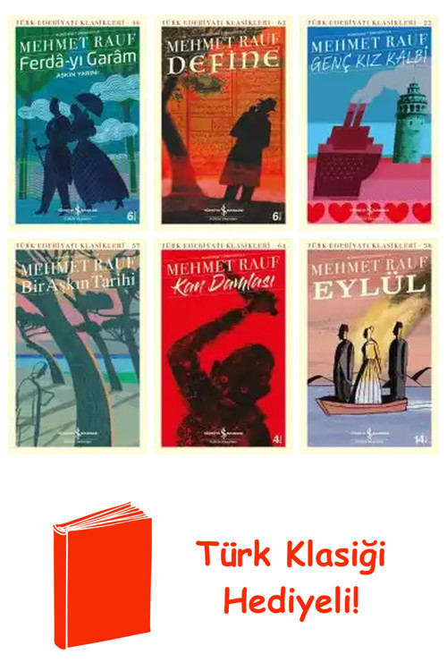 Mehmet Rauf 6 Kitap Seti + Türk Klasiği Hediye