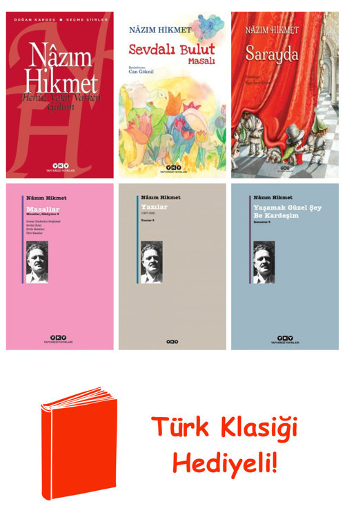 Nâzım Hikmet 6 Kitap Seti + Türk Klasiği Hediye