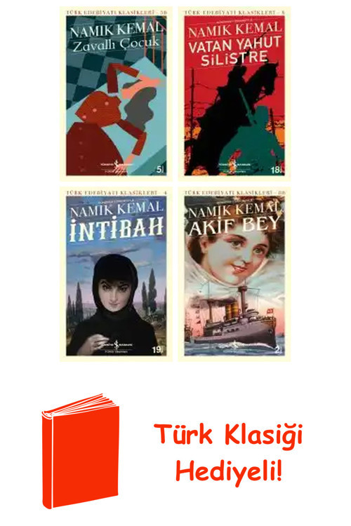 Namık Kemal 4 Kitap Seti + Türk Klasiği Hediye