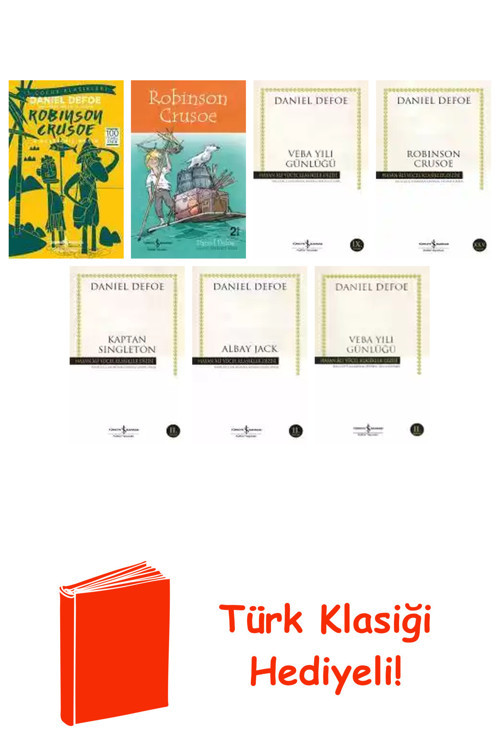 Daniel Defoe 7 Kitap Seti + Türk Klasiği Hediye