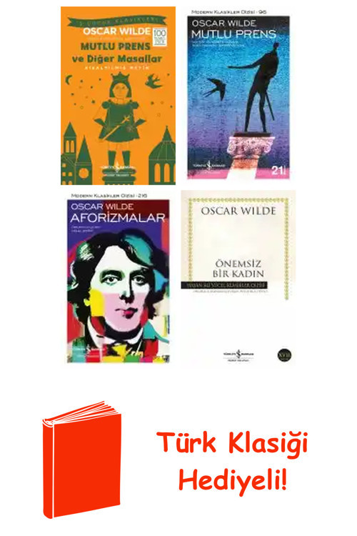 Oscar Wilde 4 Kitap Seti + Türk Klasiği Hediye