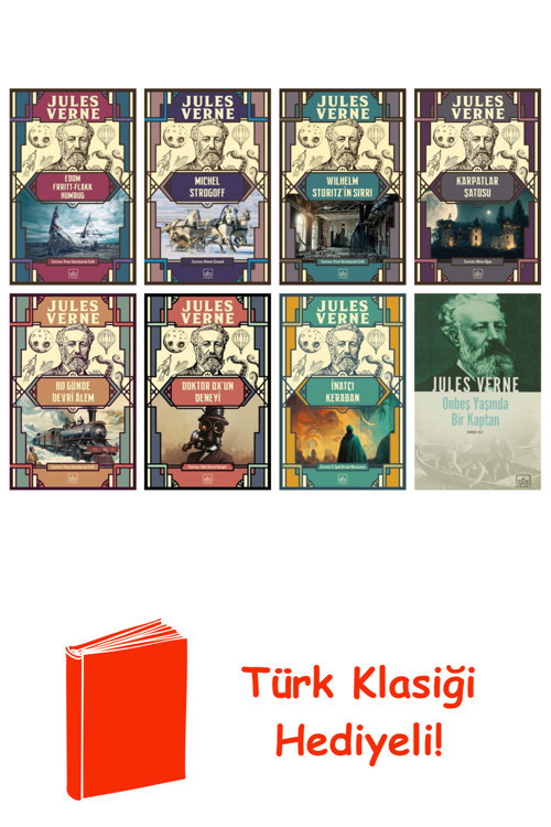 Jules Verne 8 Kitap Seti + Türk Klasiği Hediye