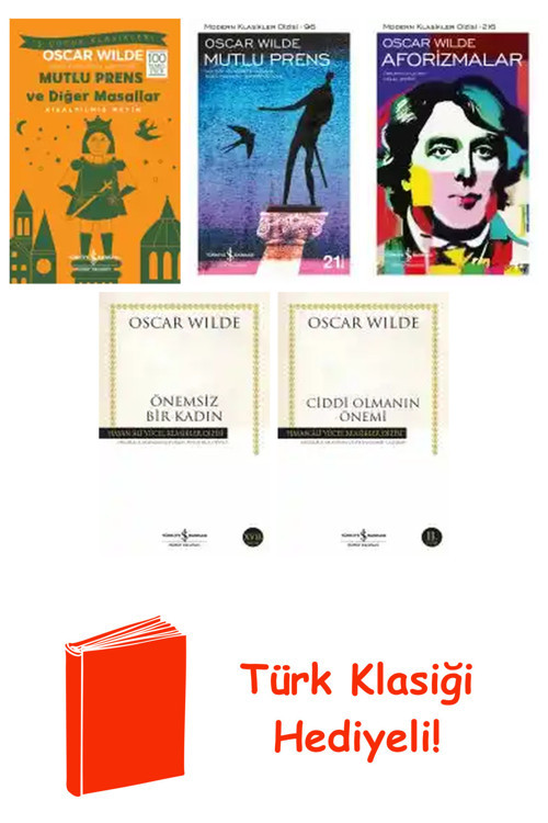 Oscar Wilde 5 Kitap Seti + Türk Klasiği Hediye