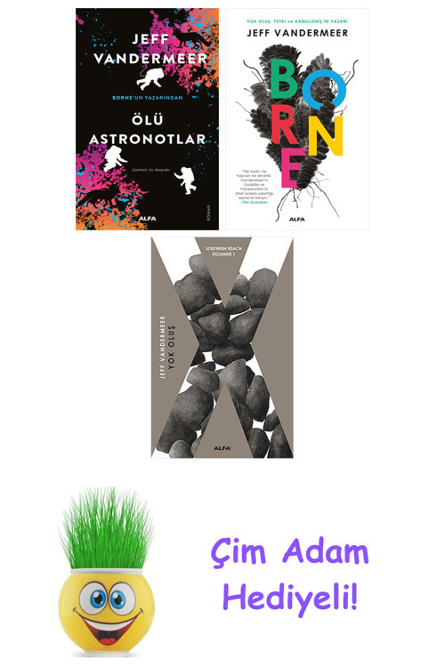 Jeff Vandermeer 3 Kitap Seti + Çim Adam Hediye