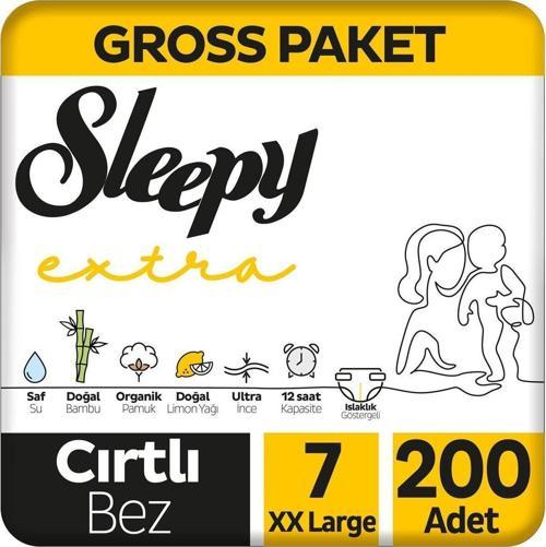 Extra Günlük Aktivite Gross Paket Bebek Bezi 7 Numara Xxlarge 200 Adet