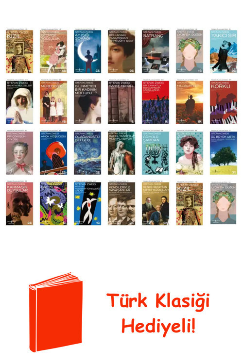 Stefan Zweig 28 Kitap Seti + Türk Klasiği Hediye