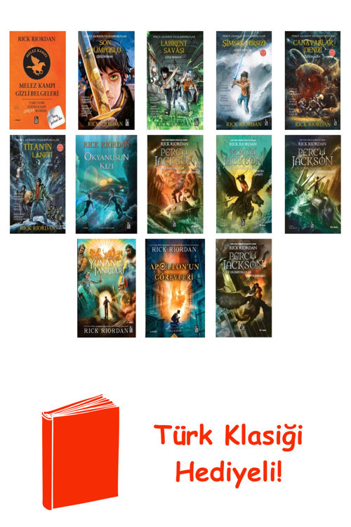Rick Riordan 13 Kitap Seti + Türk Klasiği Hediye