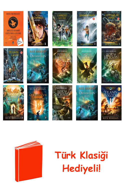 Rick Riordan 15 Kitap Seti + Türk Klasiği Hediye